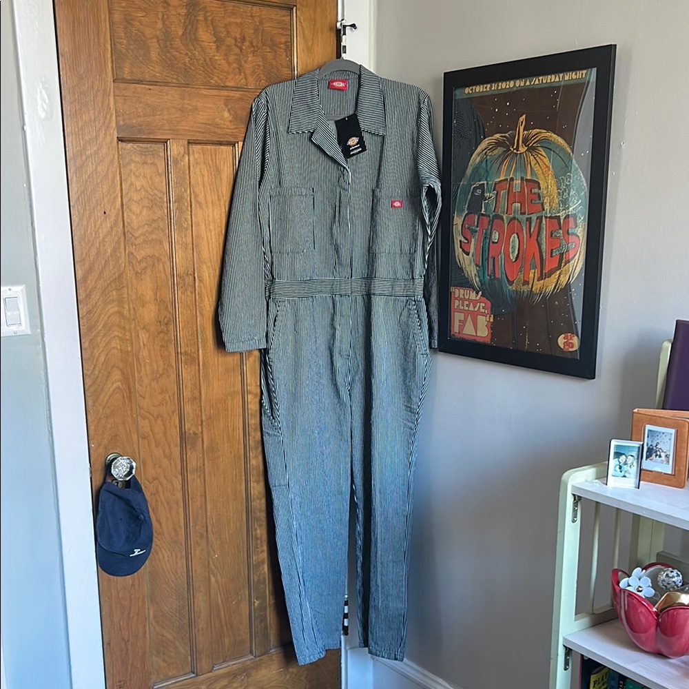 NWT Dickies Hickory Striped Jumpsuit